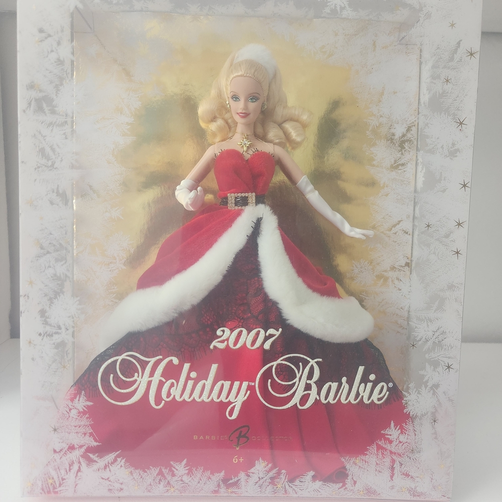 Holiday Barbie 2007 Doll - Red and White